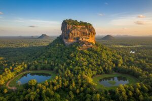Sunrise at Sigiriya Rock Fortress